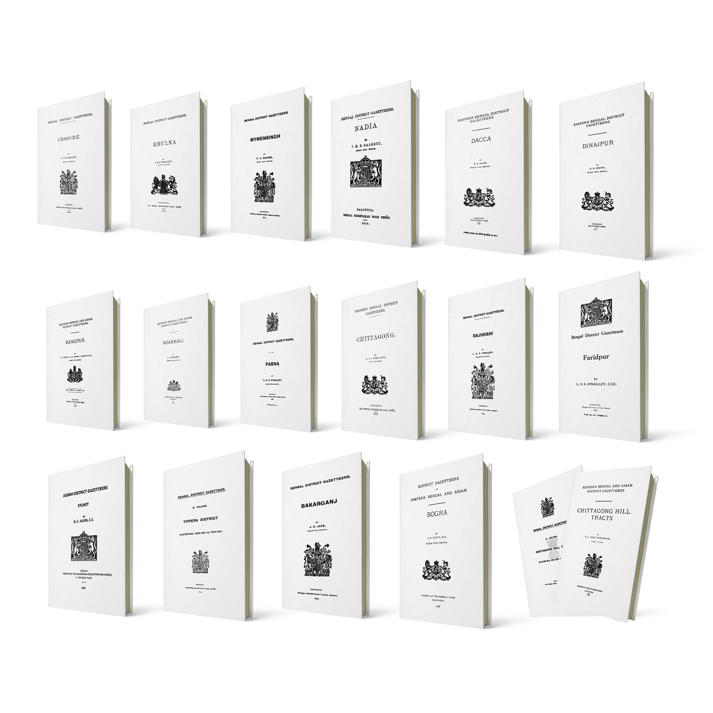 Bengal District Gazetteers Full Set (17 Volumes)